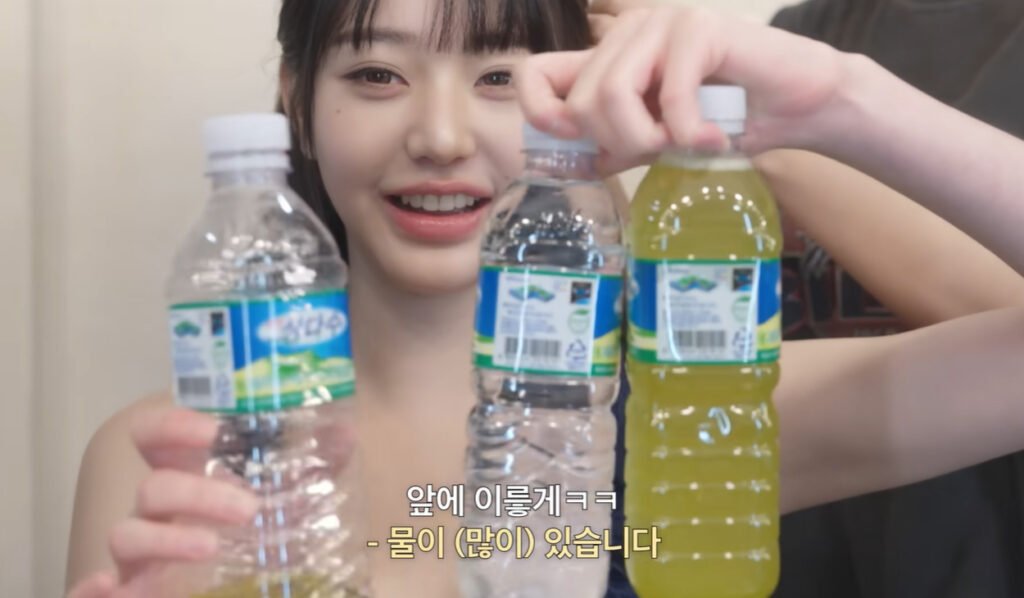 Jang Wonyoung's healthy water drinking habit for glowing skin